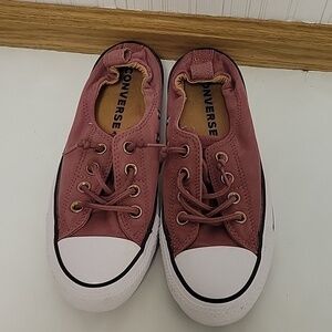 Converse, women's Chuck Taylor burgundy elastic back All Stars sz 7